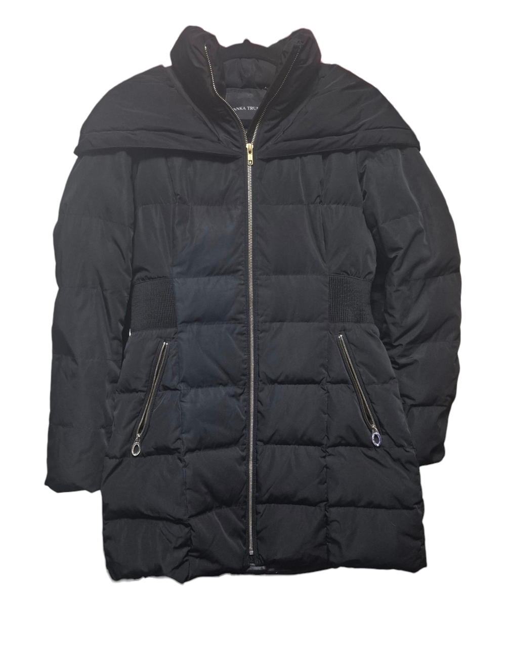 Ivanka Trump Black Quilted Puffer Jacket with Zip Pockets